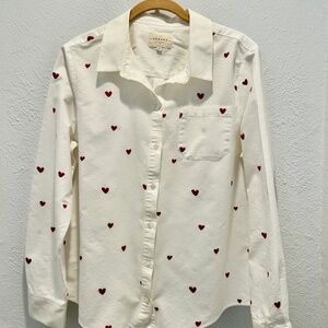 Sezanne Tomboy Hearts Shirt, Size FR 42, US10